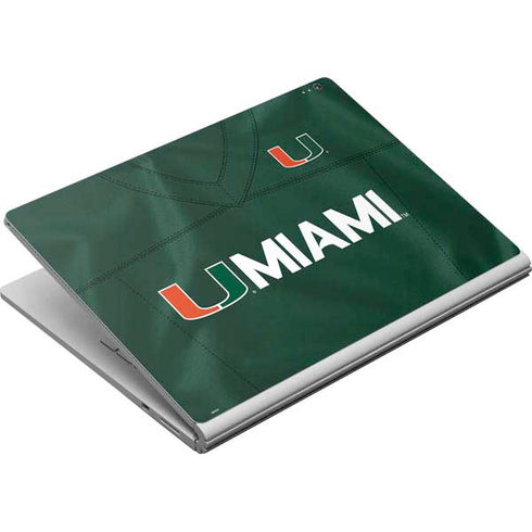 University of Miami Green Jersey Surface Book Skin
